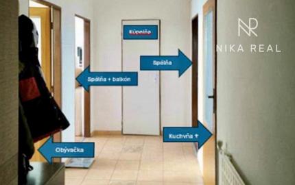 Veľký 3izbový byt s loggiou a pivnicou len 10 min. od Trnavy