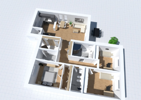 Moderný, nízkoenergetický 4i rodinný dom s terasou