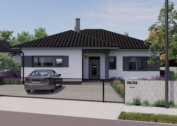 Nízkoenergetický 4-izbový rodinný dom s terasou, parkovaním a oplotením