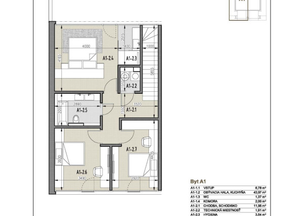 Kráľovské Bývanie - Smart A 1