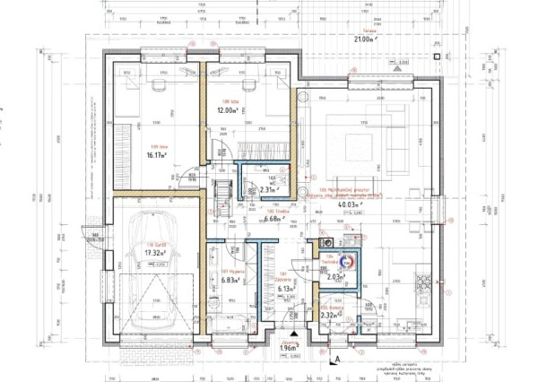 Stavebný pozemok s projektom na rodinný dom s garážou