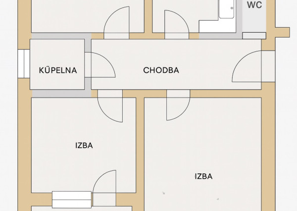 Veľký 3izbový byt s loggiou a pivnicou len 10 min. od Trnavy