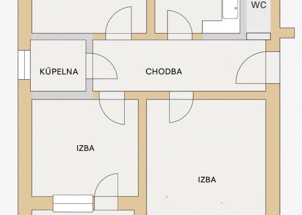 Veľký 3izbový byt s loggiou a pivnicou len 10 min. od Trnavy