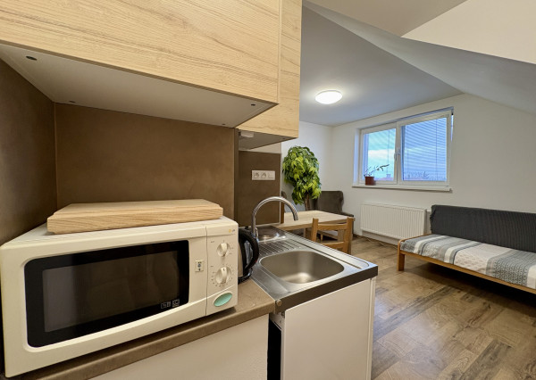 Garsonka v rodinnom dome s parkovaním vo dvore